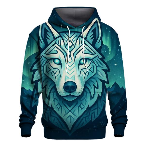Aurora Runestone Sentinel Wolf custom hoodies