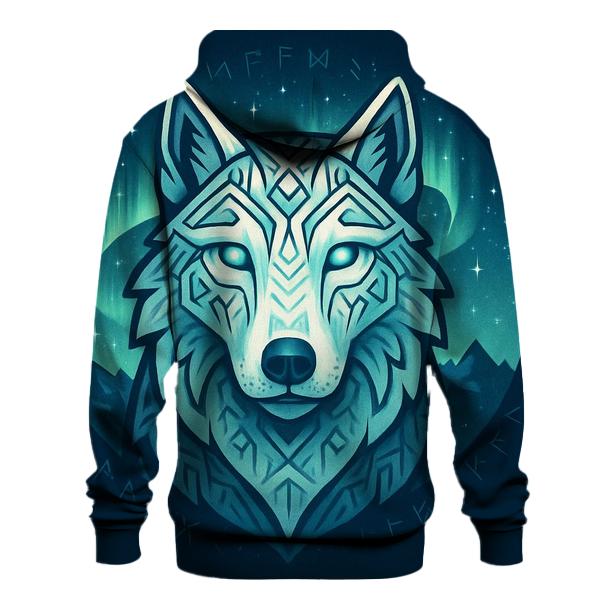 Aurora Runestone Sentinel Wolf custom hoodies