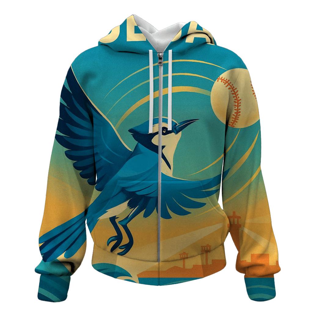 Blue Jays Coastal Home Run Splash premium hoodies