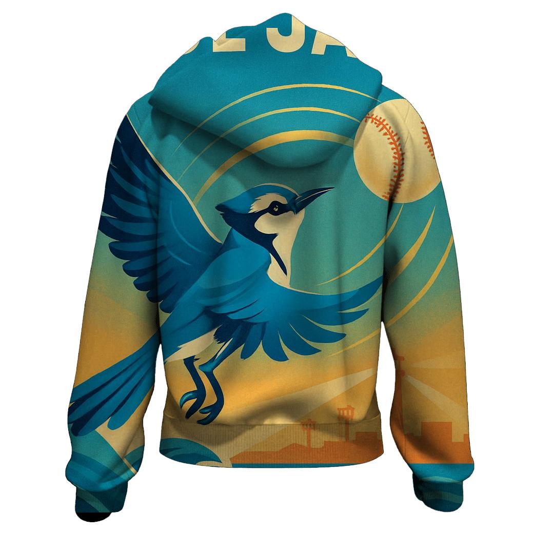 Blue Jays Coastal Home Run Splash premium hoodies