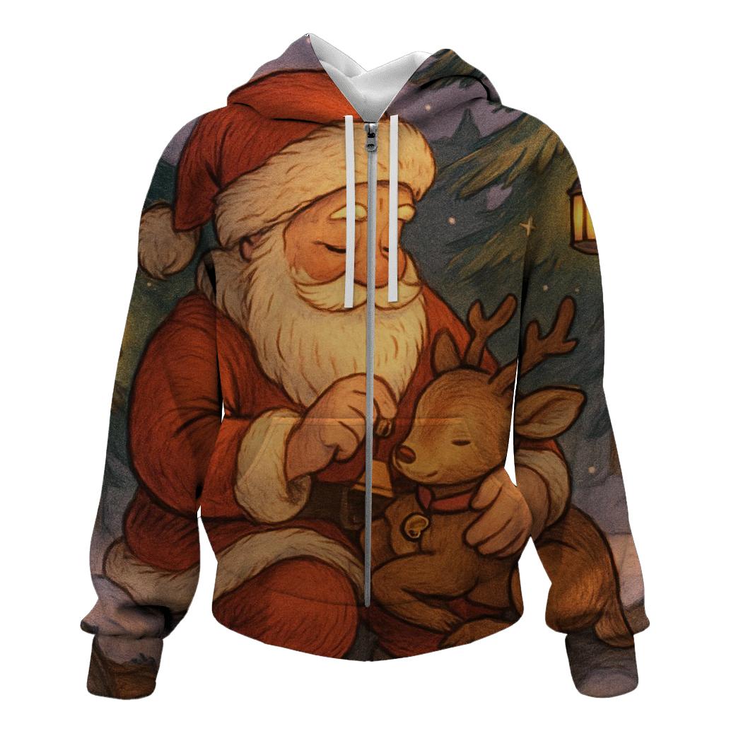 Storybook Reindeer Lullaby pullover hoodies