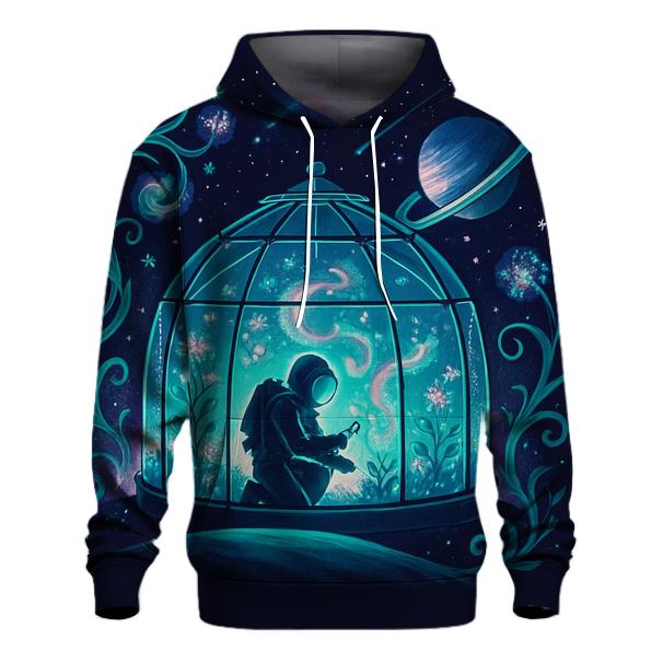 Astronaut Gardener Of The Aurora Greenhouse designer hoodies