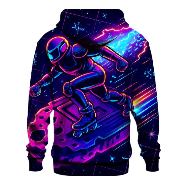 Neon Meteor Arcade Run embroidered hoodies