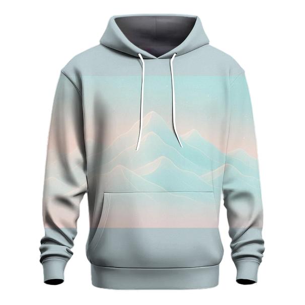 Pastel Mist Mountainfold premium hoodies