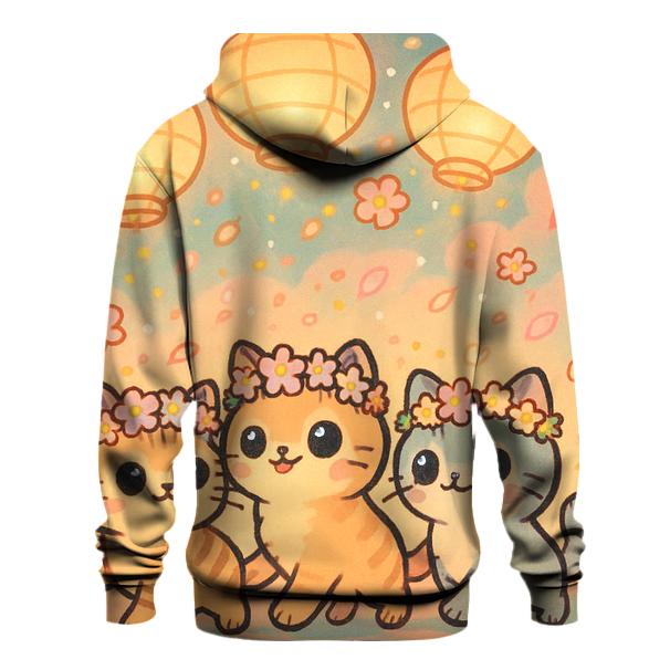 Festival Lantern Kitten Parade lightweight hoodies