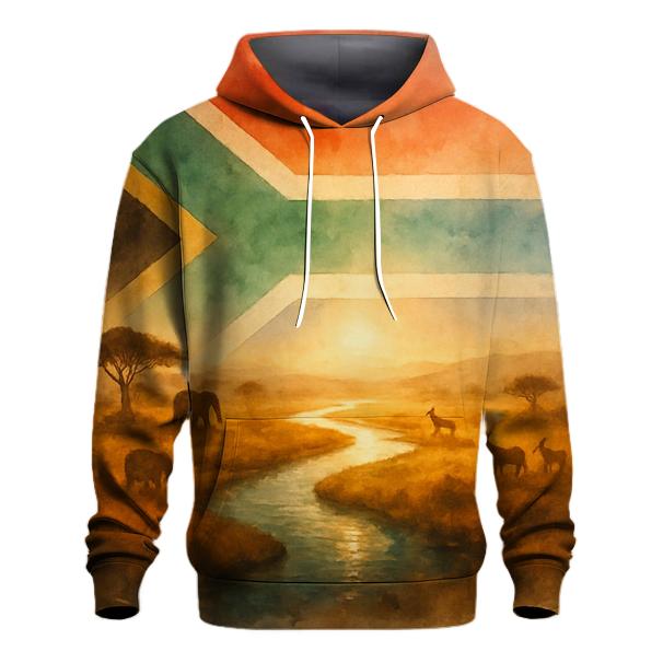 Emerald Gold Savanna Of South Africa zip-up hoodies
