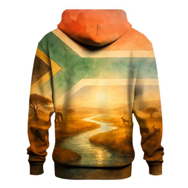 Emerald Gold Savanna Of South Africa zip-up hoodies