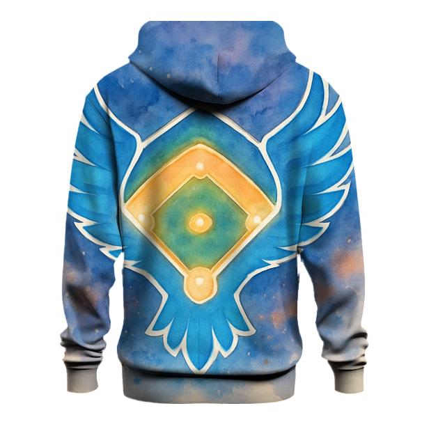 Blue Jays Winged Diamond At Twilight embroidered hoodies