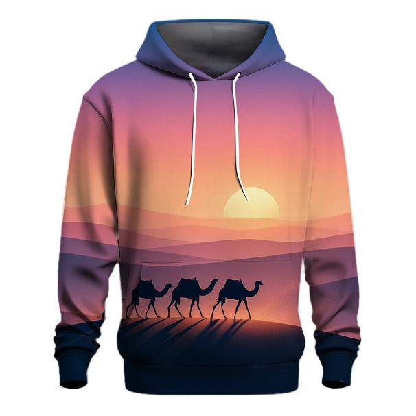 Lavender Dune Mirage Caravan premium hoodies