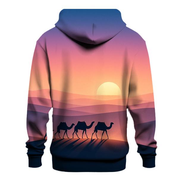 Lavender Dune Mirage Caravan premium hoodies