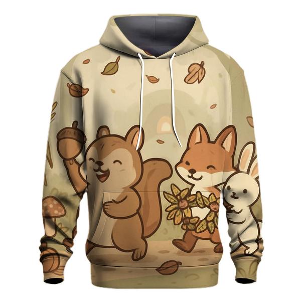 Woodland Animals Harvest Parade custom hoodies