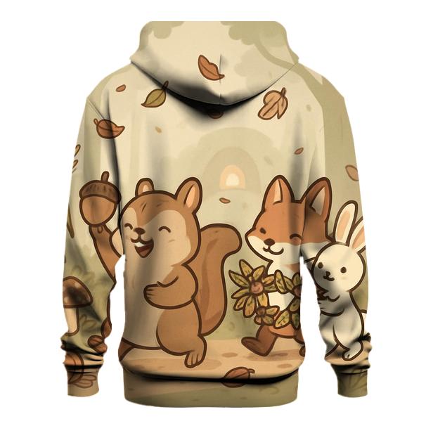 Woodland Animals Harvest Parade custom hoodies
