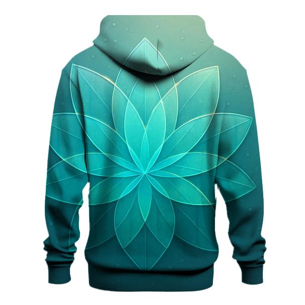 Glass Rain Geometry Bloom premium hoodies