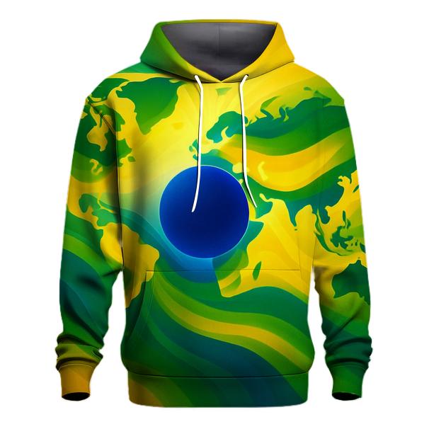 Azure Gold Atlas Of Brazil hoodies fashion