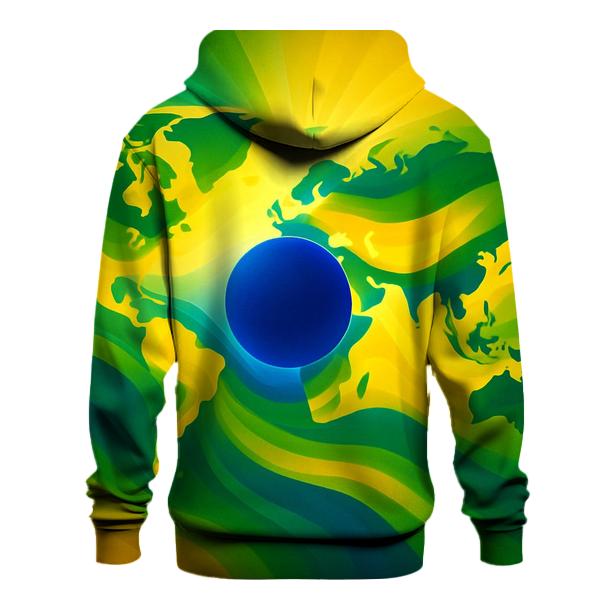 Azure Gold Atlas Of Brazil hoodies fashion