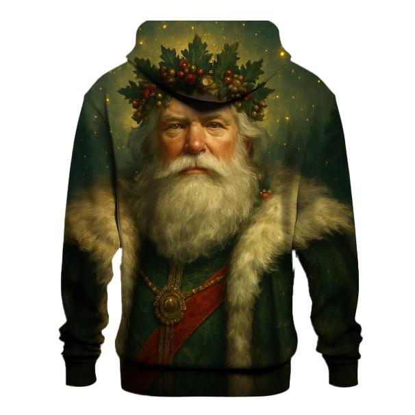 Golden Crown Santa Portrait hoodie trends