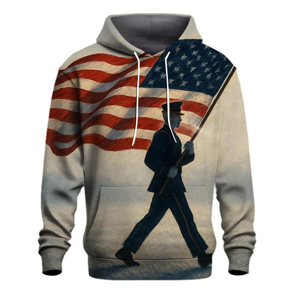 Honor Line At Winter Dawn graphic hoodies