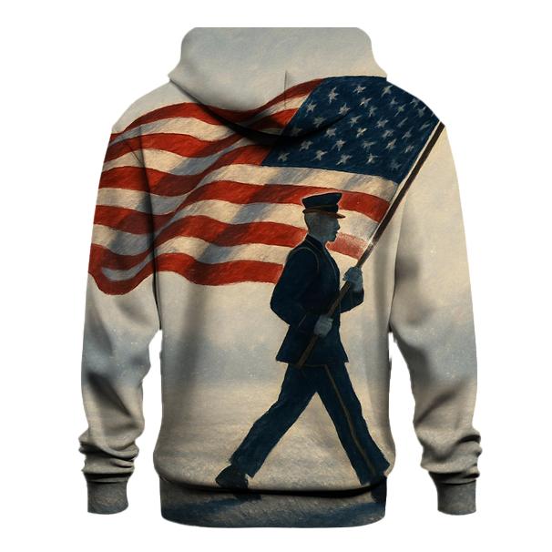 Honor Line At Winter Dawn graphic hoodies