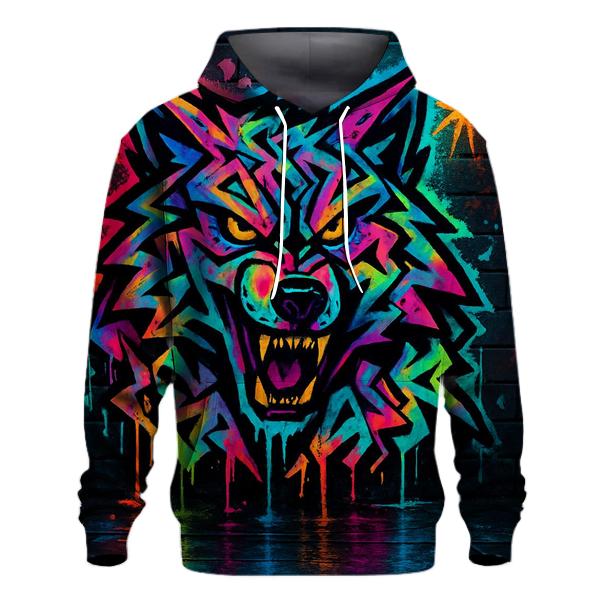Graffiti Alley Spirit Wolf designer hoodies