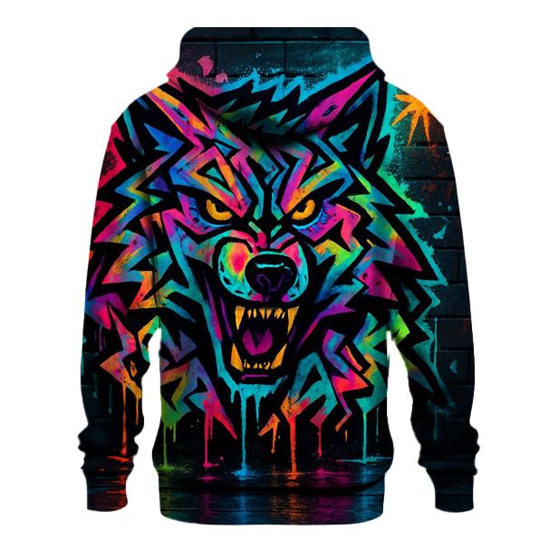 Graffiti Alley Spirit Wolf designer hoodies