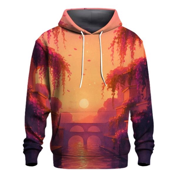 Sunset Over The Hanging Gardens Canal lightweight hoodies