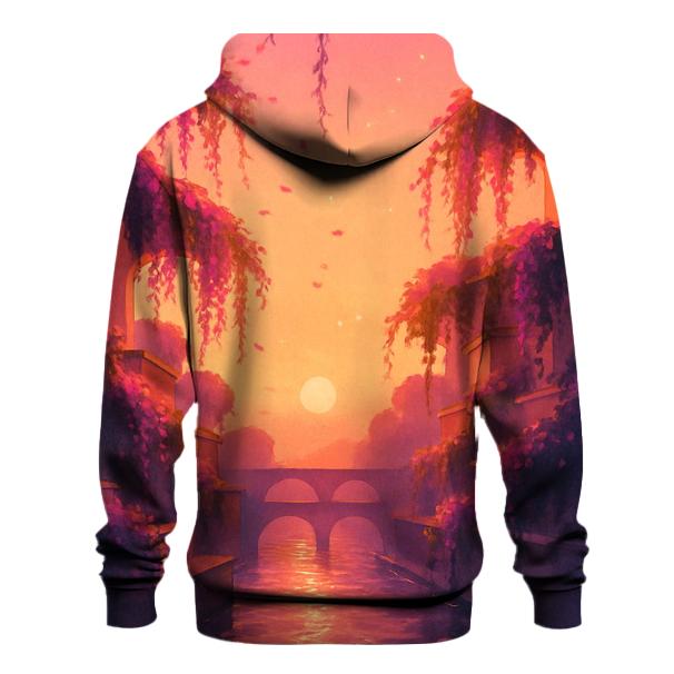 Sunset Over The Hanging Gardens Canal lightweight hoodies