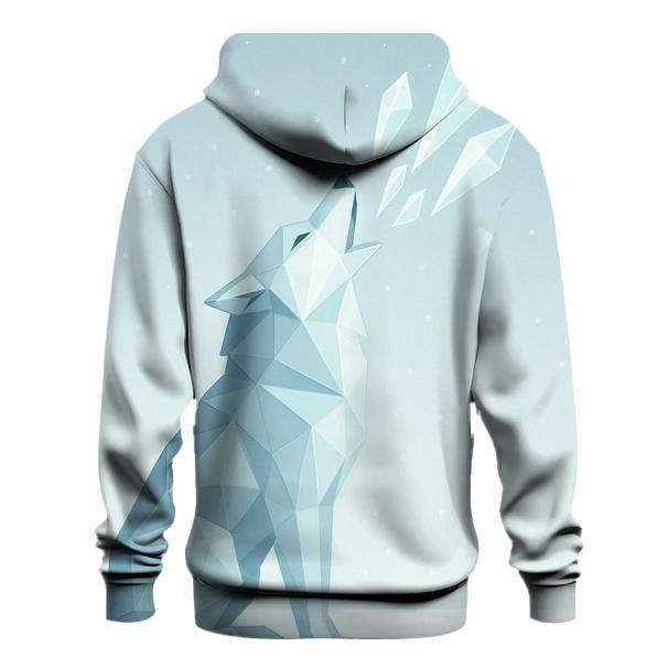 Frost Prism Quiet Howl Wolf printed hoodies