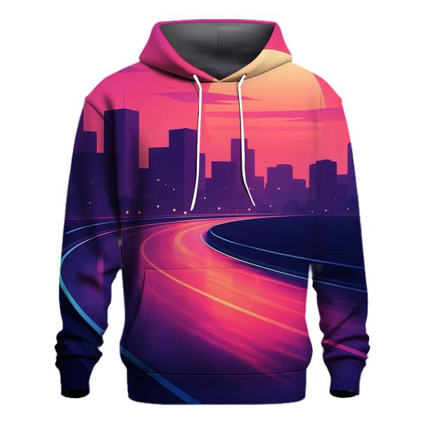 Vapor Skyline Afterglow Raceway graphic hoodies