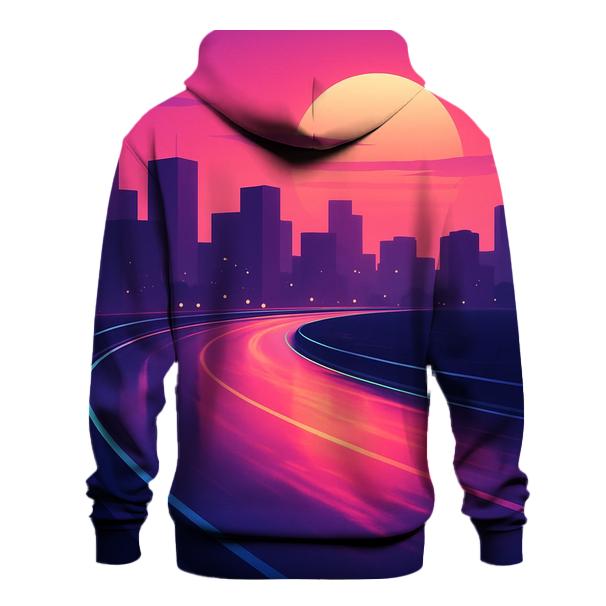 Vapor Skyline Afterglow Raceway graphic hoodies