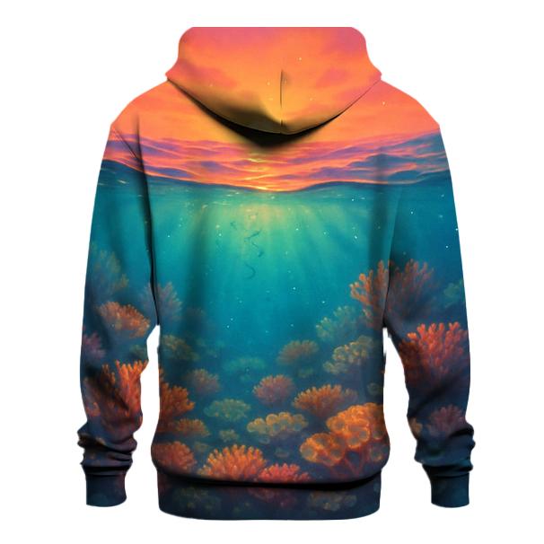 Aurora Reef Sunset Break heavyweight hoodies