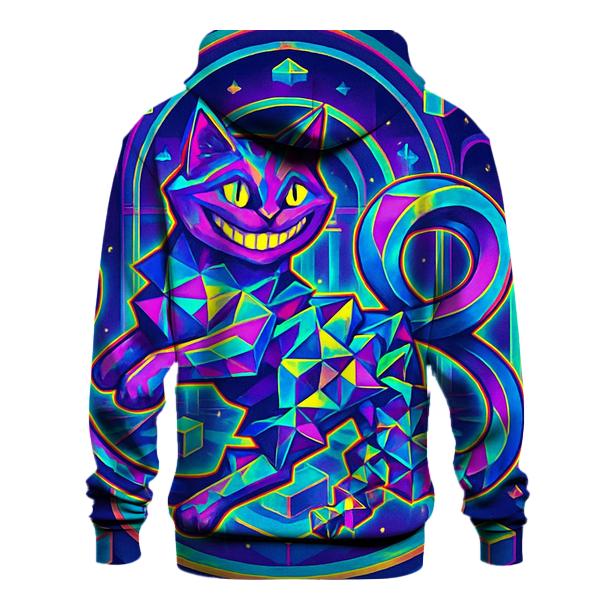 Psychedelic Prism Cheshire Cat printed hoodies