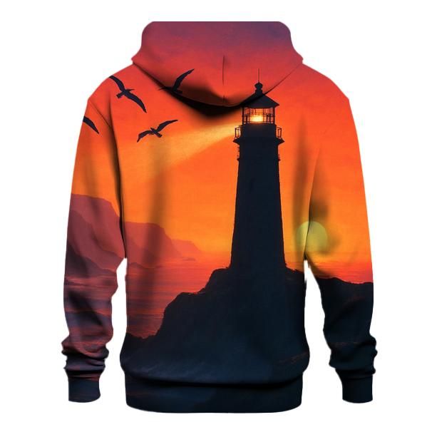 Tangerine Lighthouse Mistline premium hoodies