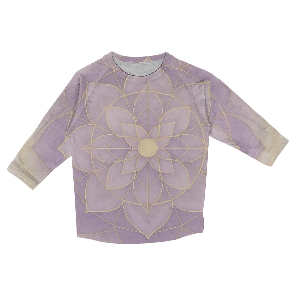 Quiet Aura Mandala custom 3/4 sleeve shirts
