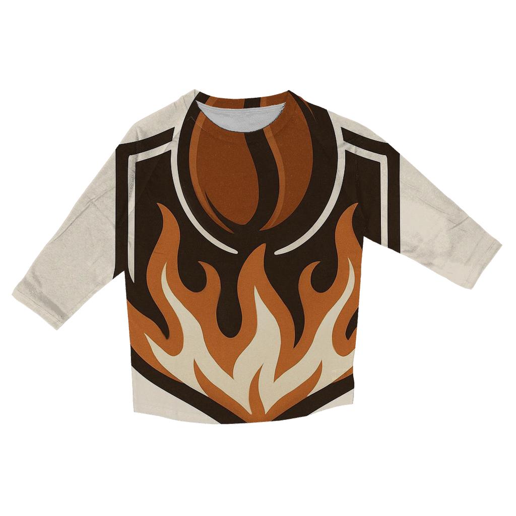 Roast Ember Crest custom 3/4 sleeve shirts
