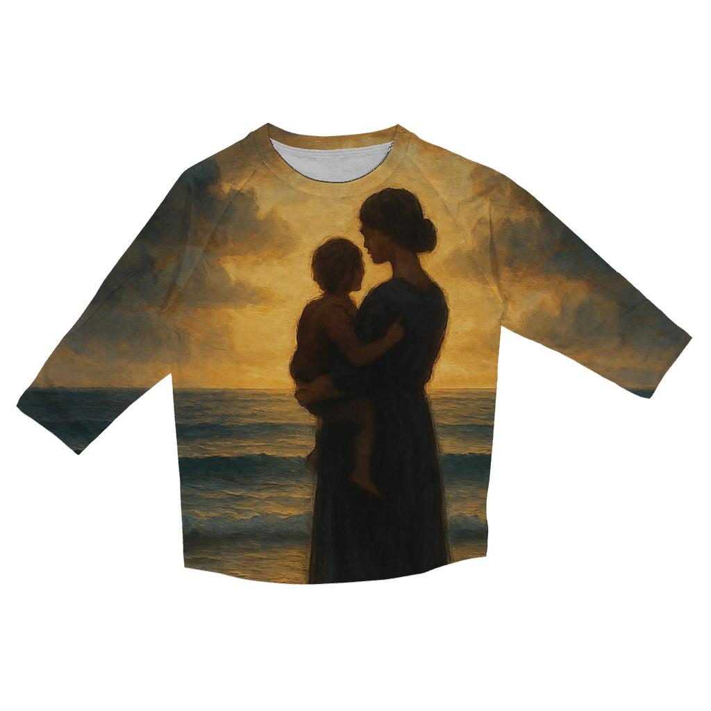 The Safe Harbor Heart A Mothers Love Through Every Storm trendy 3/4 sleeve tops