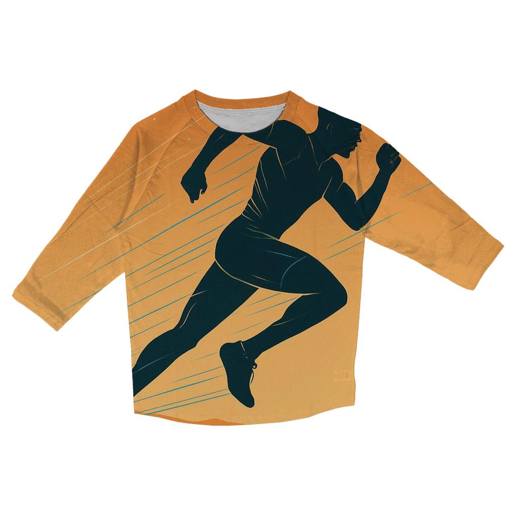 Desert Marathon Star Trail printed three quarter sleeve shirts