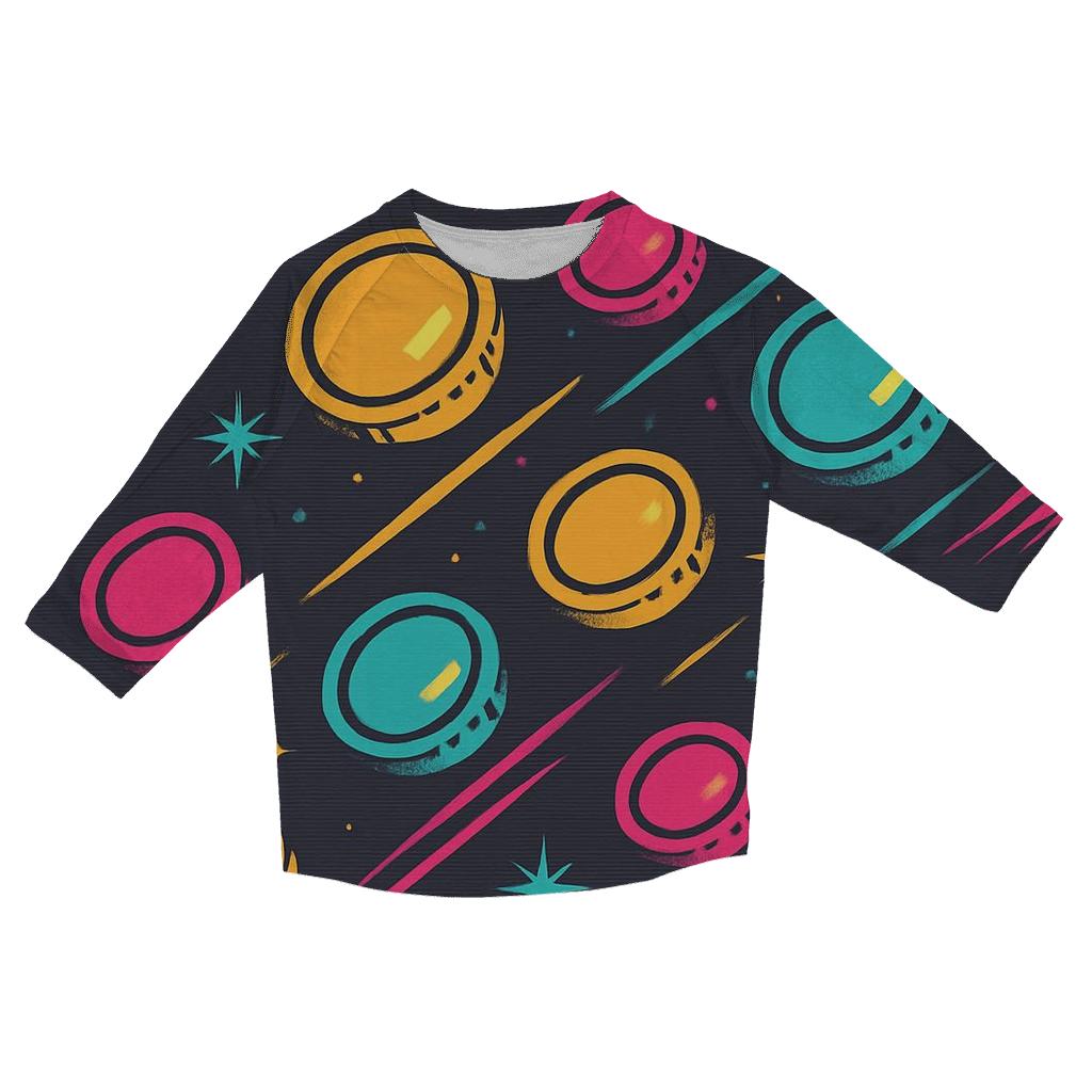 Arcade Meteor Shower Tokens fashion 3/4 sleeve shirts