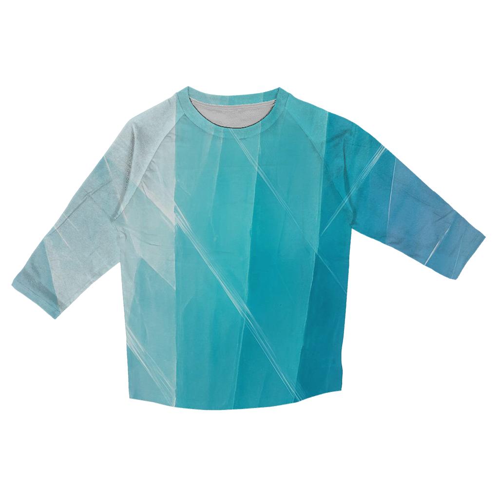Glacier Prism Slide printed three quarter sleeve shirts