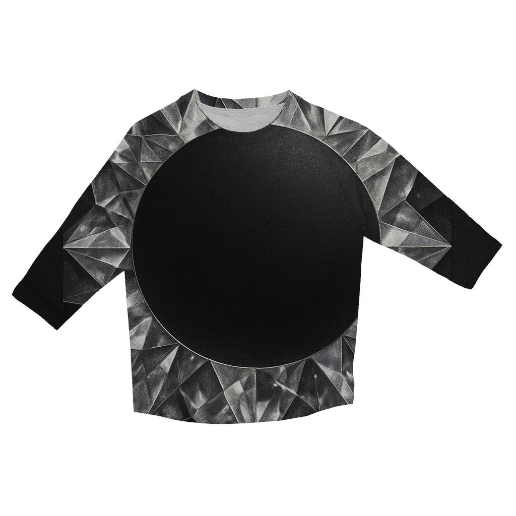 Charcoal Facet Eclipse designer 3/4 sleeve blouses