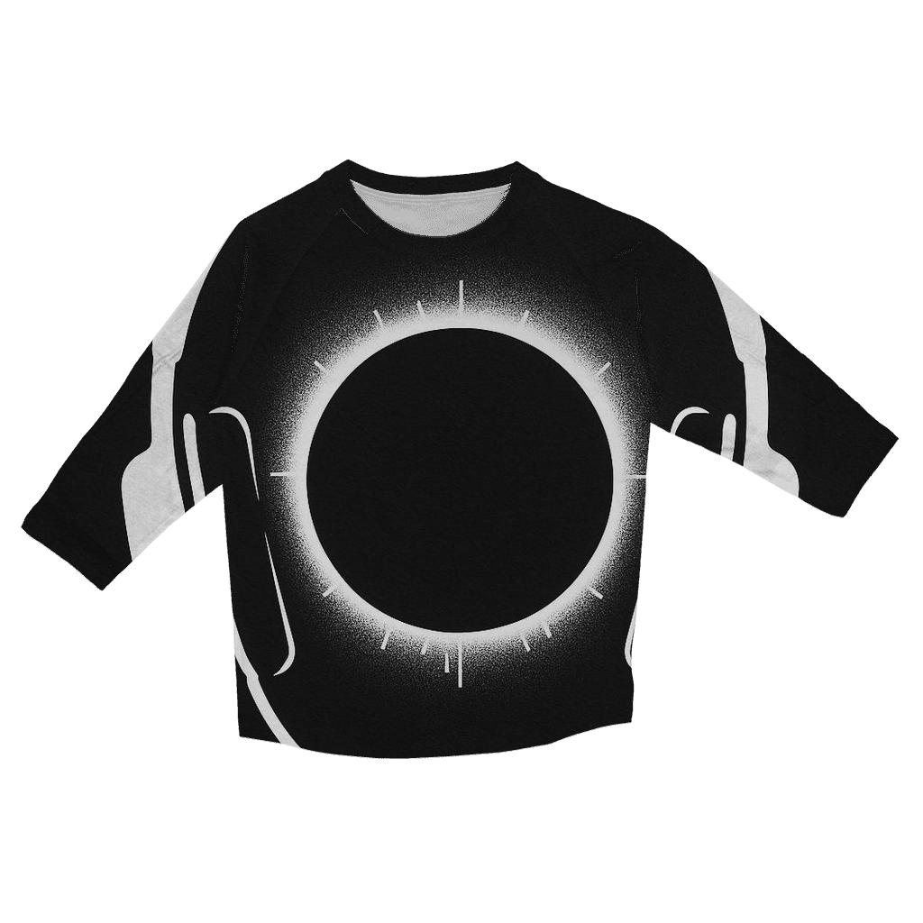 Monochrome Headphone Eclipse trendy 3/4 sleeve tops