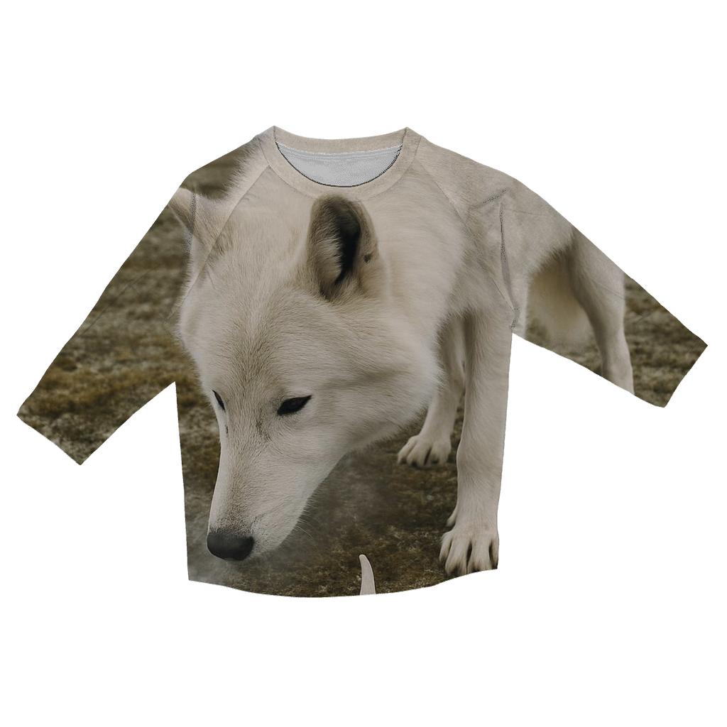 Tundra Caribou Antler Shadow Study casual three quarter sleeve shirts
