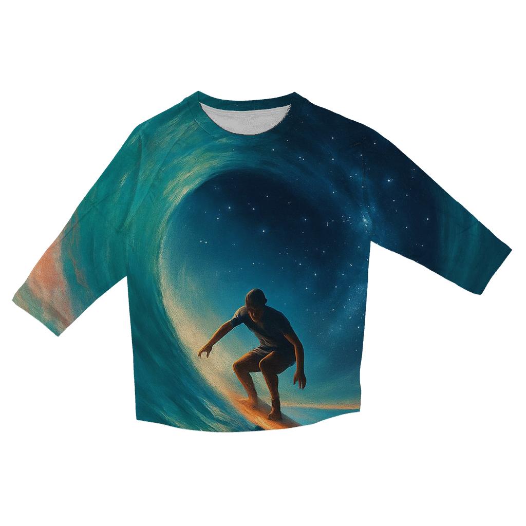 Surf Break Cosmic Curl cotton quarter sleeve shirts