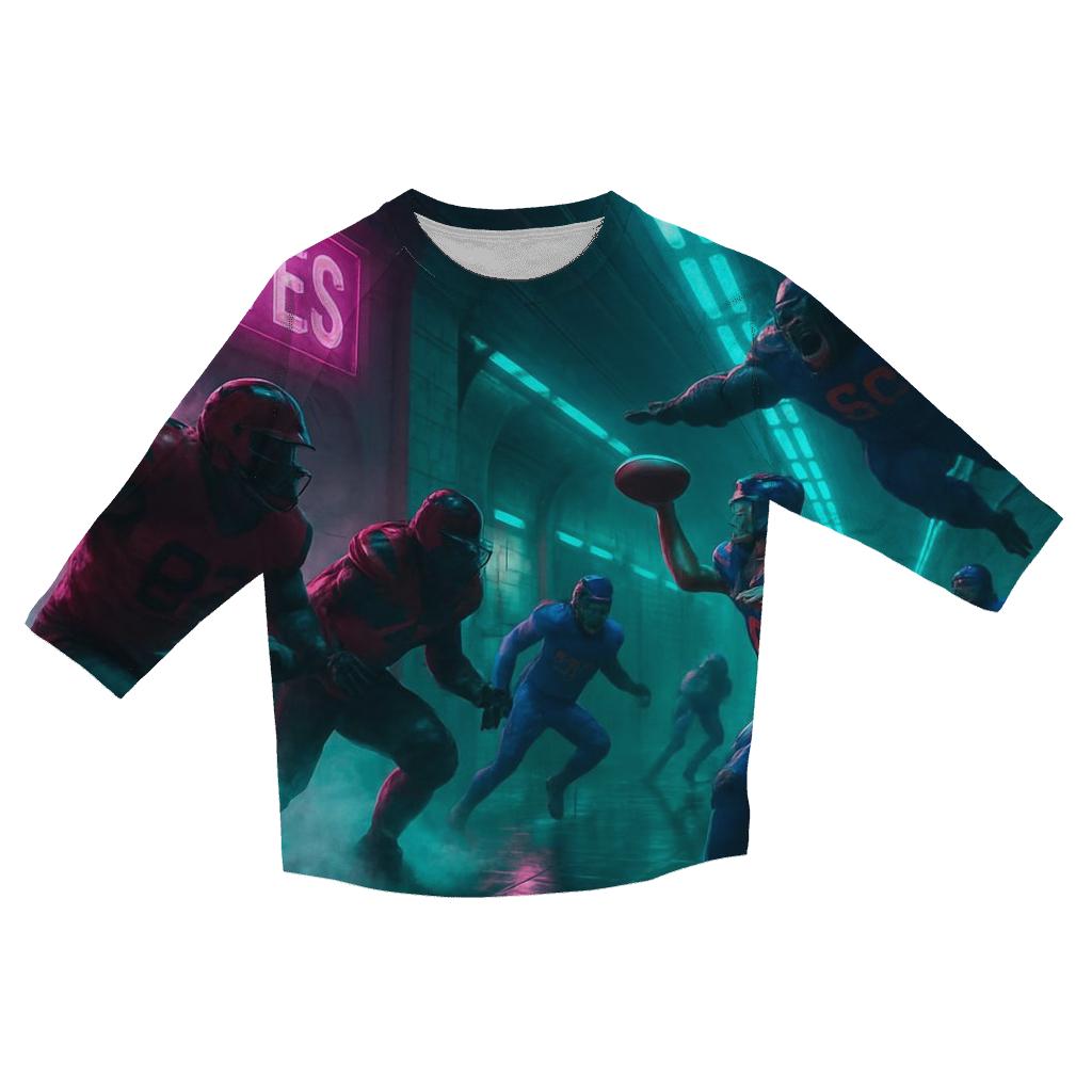 Subway Tunnel Blitz Bowl custom 3/4 sleeve shirts