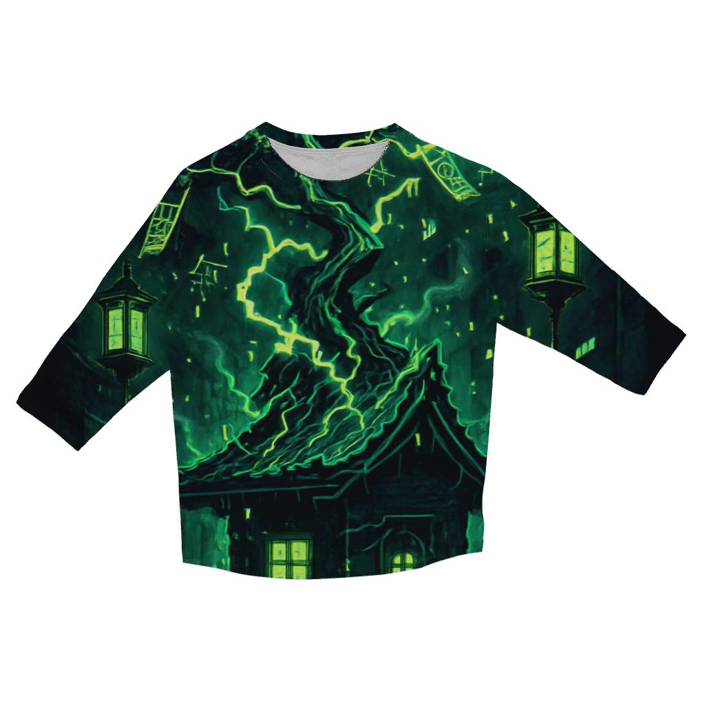 Neon Bonsai Thunderhouse casual three quarter sleeve shirts