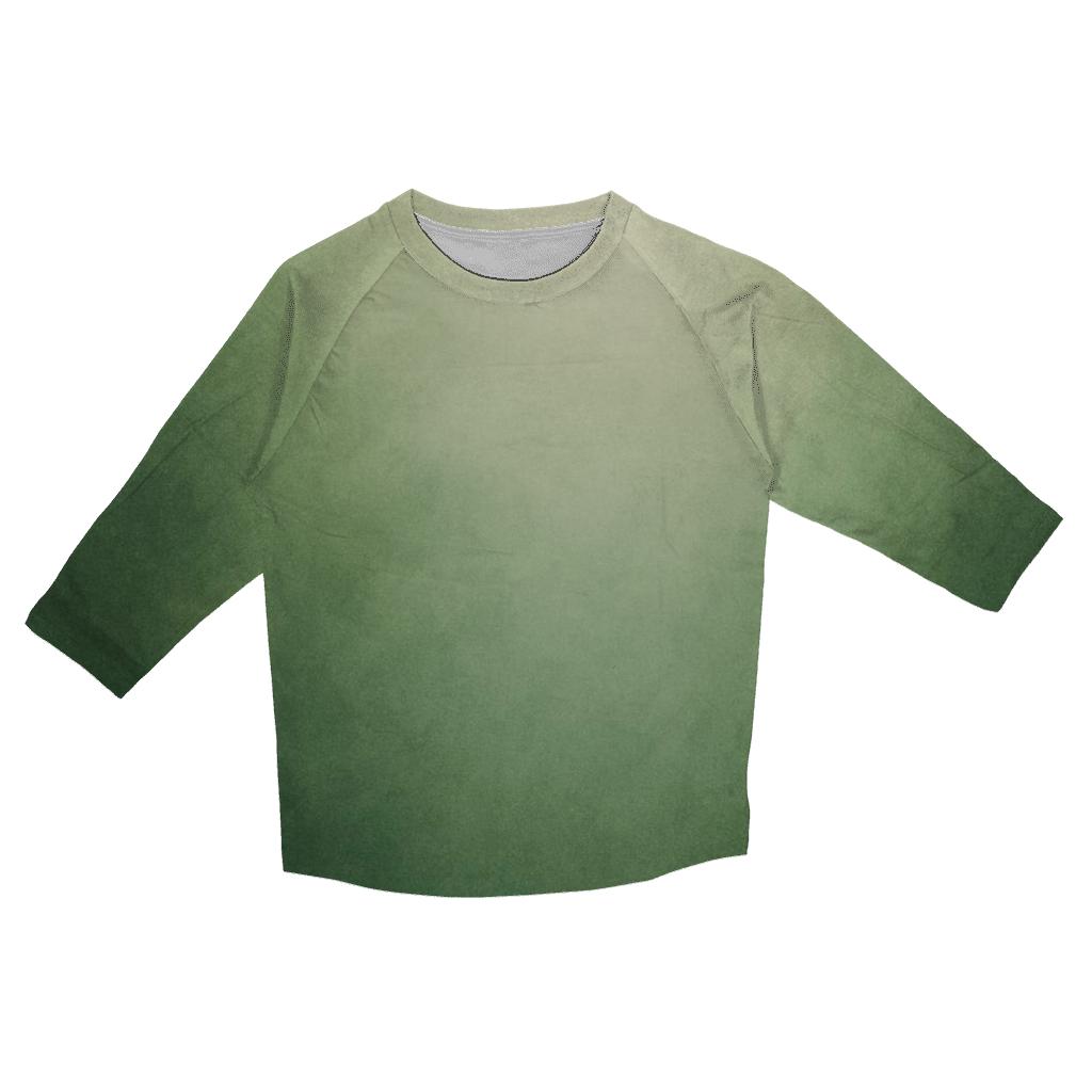 Forest Canopy Fade casual three quarter sleeve shirts