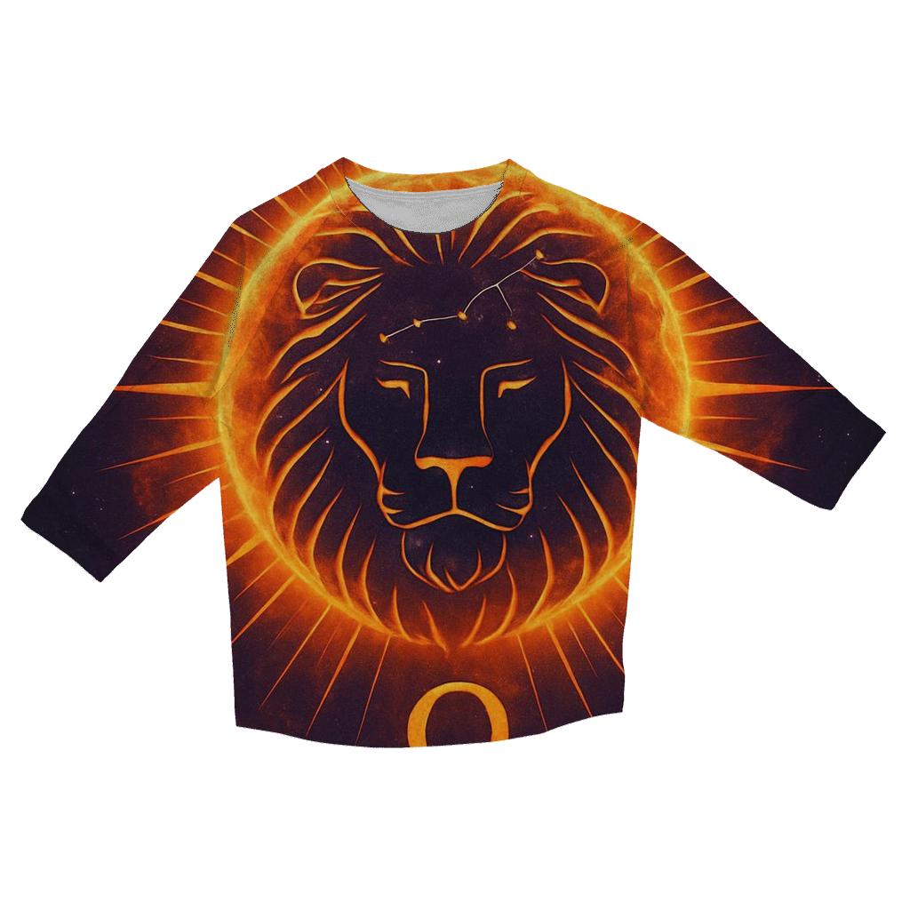 Leo Solar Crown And Constellation Roar cotton quarter sleeve shirts