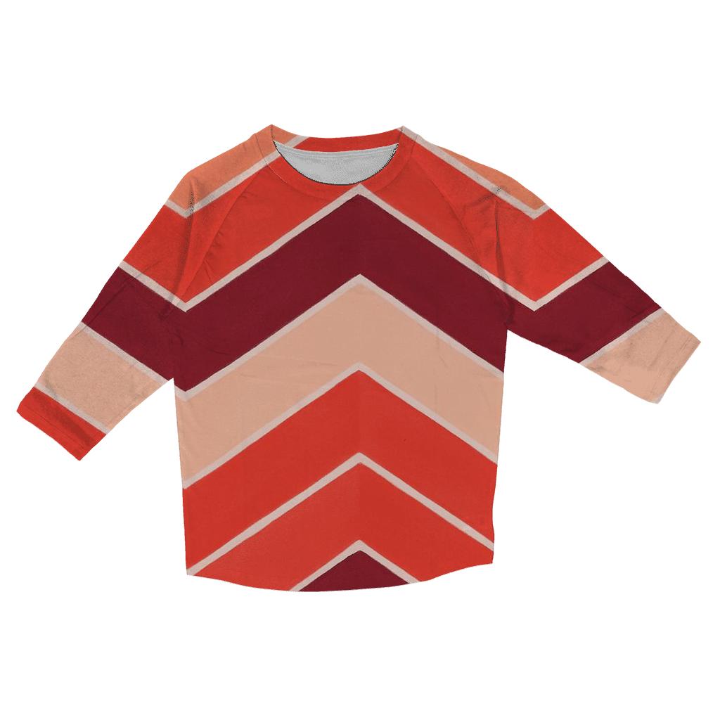 Chevron Accordion Meteor Ridge casual three quarter sleeve shirts