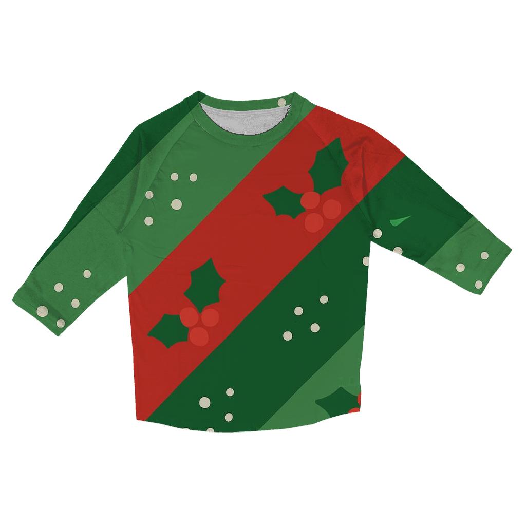 Holly Garland Wave Bands cotton quarter sleeve shirts