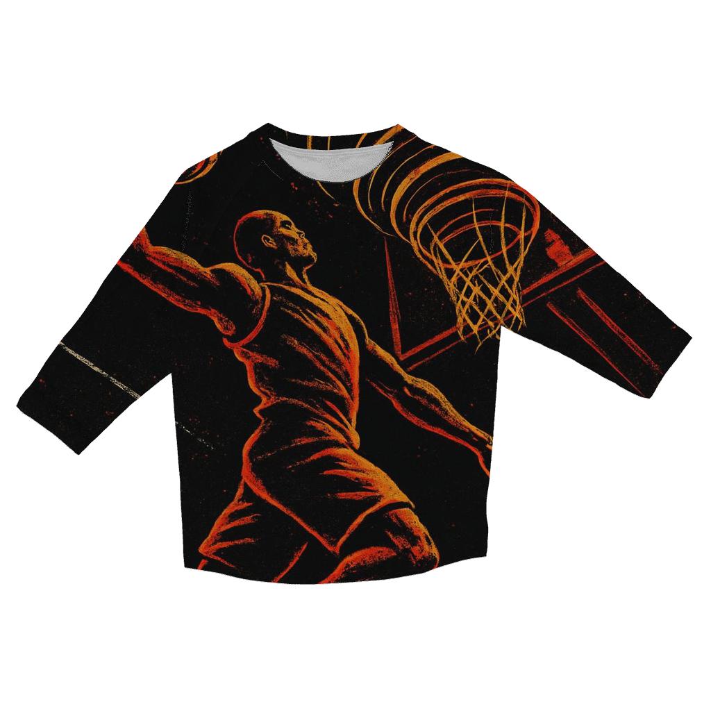 Street Basketball Gravity Dunk cotton quarter sleeve shirts