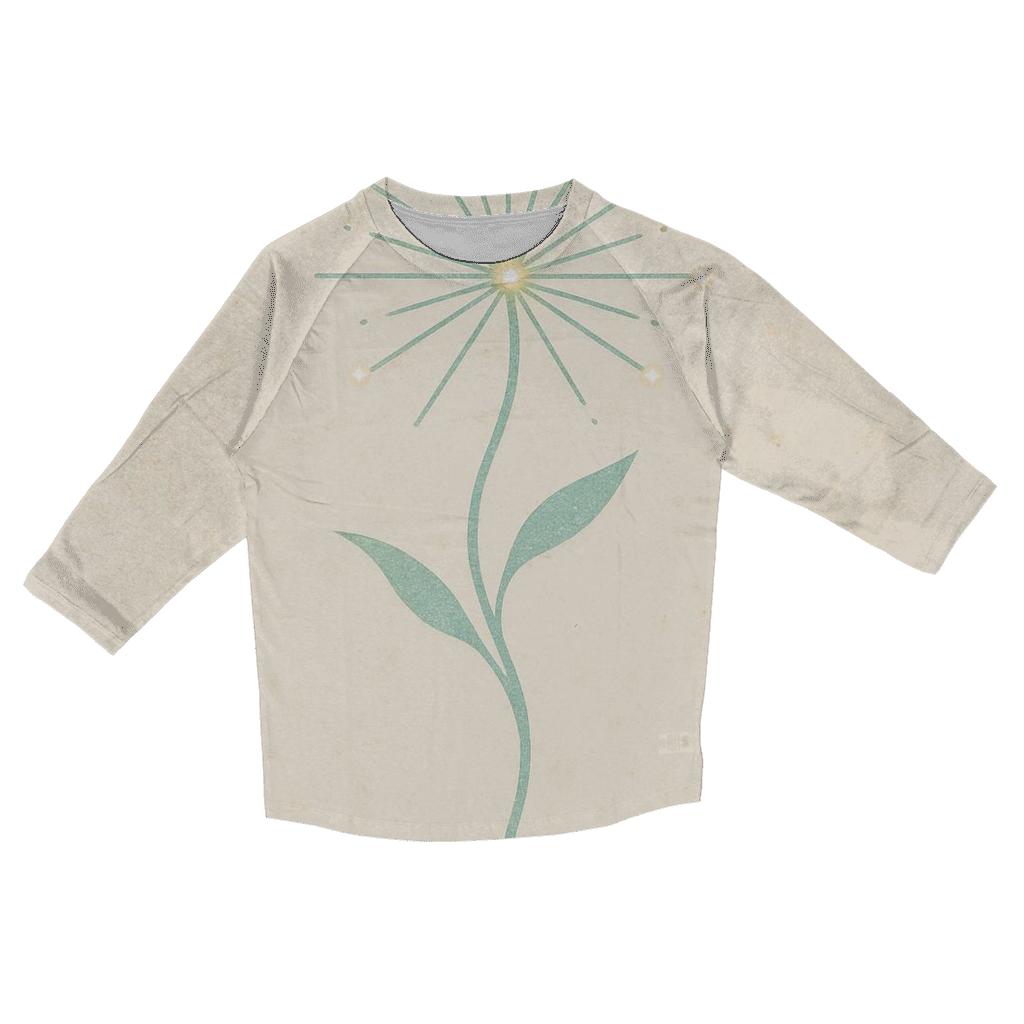 Celestial Seed Bloom trendy 3/4 sleeve tops